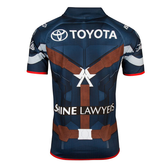 Camiseta de North Queensland Cowboys Captain America Marvel 2017